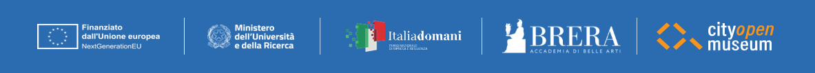 Loghi Unione europea, Italia Domani, Accademia di Brera e CityOpenMuseum